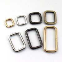 【cw】 2pcs Metal Square Ring Buckle for Webbing Backpack Bag Parts Leather Craft Strap Belt Purse Pet Collar Clasp High Quality ！