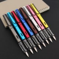 High Quality Brand Metal Fountain Pen Stationery Student Office School Supplies Black EF Nib Gift Ink Pen  Pens