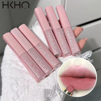 HKHO หลอดสีชมพูบัลเล่ต์โรแมนติก,ลิปสติกลิปสติกเนื้อแมทกำมะหยี่กันน้ำลิปกลอสติดทนนาน