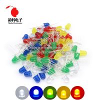 50pcs 8mm LED Diode F8 Assorted Kit White Red Green Blue Yellow DIY Light Emitting Diode Electrical Circuitry Parts