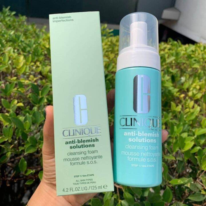 Clinique anti blemish solutions cleansing foam 125ml | Lazada.co.th