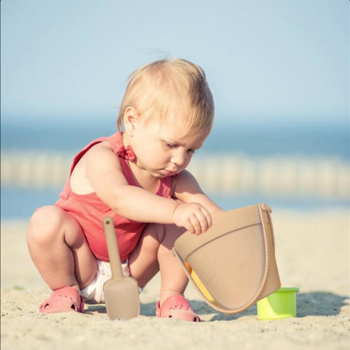 ชุดเล่นทรายทรายรูปสัตว์ทำจากซิลิโคนน่ารักสำหรับเด็กเล่นชายหาด