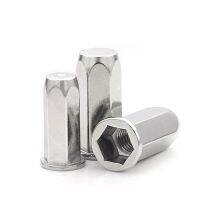 【CW】 m4 m5 m6 m8 m10 Close End Rivet Nut 304 stainless steel flat head full hex body rivet nuts K016