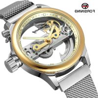 ---Fashion mens watch238814❅ FORSINING watches watch watches network with double through hollow out automatic mechanical watch mens watch