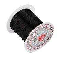 【YD】 5 Rolls Beads String Wire Jewelry Material Elastic Thread for (Black) T