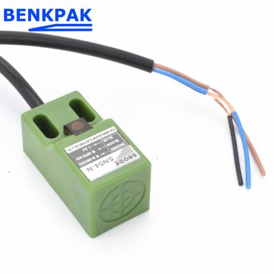 【Deal of the day】 BENKPAK Gaode จากโรงงาน SN04N SN04-N เซนเซอร์ NPN เข้าใกล้4มม. สายไฟ3เส้นสวิตช์เหนี่ยวนำในระยะ6-30V