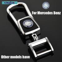 XingfanสำหรับMercedes Benz Emblem Auto Partโลโก้รถที่มีสไตล์โลหะพวงกุญแจแฟชั่นพวงกุญแจKeyfob