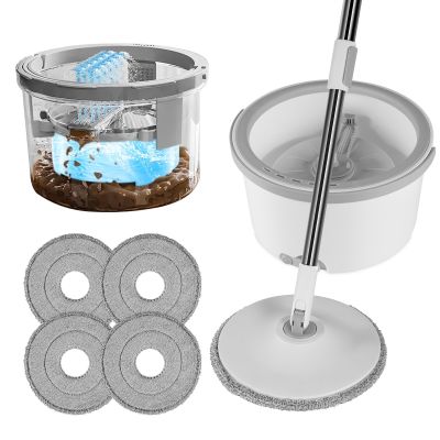 Mop Water Separation 360 cleaning With Bucket Microfiber Lazy No Hand-Washing Floor Floating Mop Household Cleaning Tools