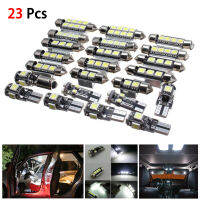 23Pcs LED สำหรับภายในรถยนต์หลอดไฟแสงไฟชุดสำหรับ BMW X5 E53 2000-2006สีขาว