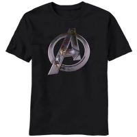 ราคาต่ำสุด!!100%cotton เสื้อ ยืด ผ้า มัด ย้อม Marvel Mens Avengers Age Of Ultron Chrome T-Shirt men เสื้อ ยืด ผู้ช  COS8