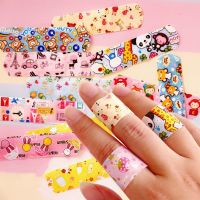 【CW】 100pcs/lot Cartoon Animal Pattern Band Aid Hemostasis Adhesive Bandages First Aid Emergency Kit Wound Plaster Patches for Kids