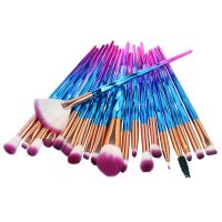 (Stream woman)20PCS Professional ชุดแปรงแต่งหน้า Foundation Eyebrow Eyeliner Blush Cosmetic Concealer Brush Foundation Sets Maquiagem