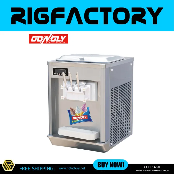 Rigfactory Gongly Ice Cream Machine 3 Nozzle Table Top Lazada PH