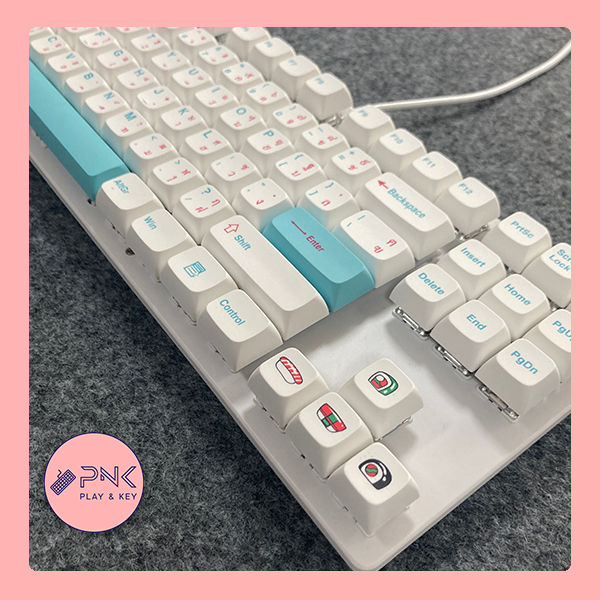 คีย์แคป-ไทย-ซูชิ-ปุ่มกด-keycap-pbt-xda-121-ปุ่ม-สำหรับแมคคานิคอล-คีย์บอร์ด-คัสตอมคีย์บอร์ด-มีภาษาไทย-สวยๆ-เรียบๆ-หรูๆ-ญี่ปุ่น-keycap-sushi-thai