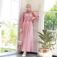 《South wind Han rhyme》ชุด Gamis STORE - Fidella ชุดเดรส Maxy Tile Dotty Party เชิญ