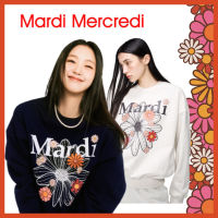 [พร้อมส่ง/ของแท้] 2023 เสื้อ Mardi Mercredi - Flower เสื้อยืด Crop Mardi ลายดอกไม้ ไล่โทนสี Meweath