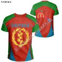 Xzx180305 elitrea Africa culture flag special sport 3D full print men t-sharp points tes short sleeve casual mill fiber fashion