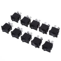 10 Pcs x 4 Pin On-Off 2 Position DPST Boat Rocker Switches 10A/125V 6A/250V AC Electrical Circuitry  Parts