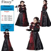 〖Gesh department store〗Girls carnival vampire cosplay costume child 39;s noble Vampire Clothing Kids Vampire Costumes Halloween Costume for kids M L XL