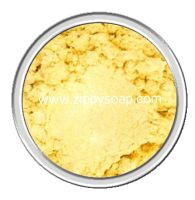 Mica  Bright Yellow สี เหลืองสว่าง 30g. 002436 สีประกาย สีชิมเมอร์ สีแวววาว ไมก้าสีติดทน สีละลายน้ำมัน  สีใส่สบู่ สีเครื่องสำอางค์  สีแร่ธาตุ