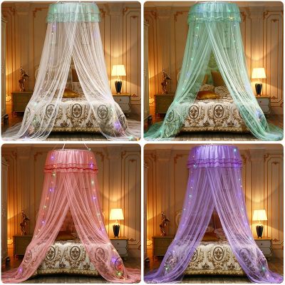 【LZ】✓♚❏  Romantic Mosquito Net For Double Bed Single-door Dome Hanging Bed Curtain Princess Mosquito Bed Netting Canopy Girls Room Decor