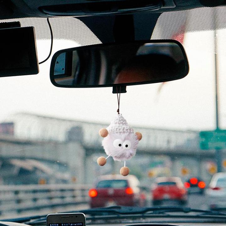 car-mirror-ornament-mink-plush-doll-ornaments-car-accessories-exquisite-smooth-cartoon-car-pendant-interior-rearview-mirrors-for-offices-home-vehicle-enjoyable