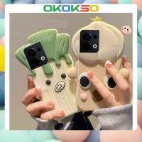 [OKOKSO] ใหม่ เคสโทรศัพท์มือถือคู่รัก กันหล่น ลายการ์ตูนหัวหอม สีเขียว สําหรับ OPPO Reno8 Reno7pro 7z 8T R17 4Z 5G