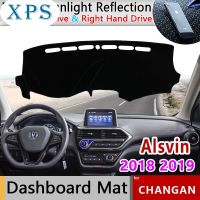 แผ่นรองฝาปิดแผงควบคุม Xps แผ่นปูพรมสำหรับ Changan Alsvin 2018 2019ม่านบังแดดป้องกันเบาะรองหนังอุปกรณ์เสริมไม่ลื่น