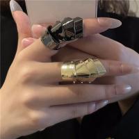 YUE แหวนแหวนข้อนิ้วแบบเรียบง่ายของขวัญเครื่องประดับโกธิคเรขาคณิต,แหวนสไตล์พังก์อัลลอยด์ทรงเรขาคณิตโอซากินานาแหวนผู้หญิง