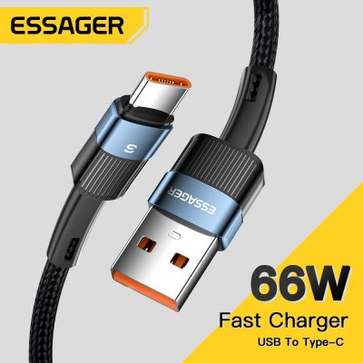 Chaunceybi Essager 6A Type C USB Cable Fast Charging P40 P30 66W Wire Charger Data Cord S21 Ultra S20