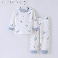 卍❖ n4rn Conjunto de pijamas algodão macio respirável infantil bonito desenho animado manga comprida roupa dormir doméstica bebê menino menina 1-8 anos outono