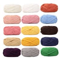 Hot sell 100g/Pc Candy Color Woven Thick Thread Cotton Cloth Wool Yarn Hand Knitting Yarn Hand-knit Crocheted Blanket Yarn Craft New