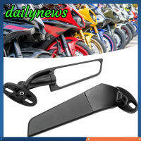 Dailynews กระจก Kaca Spion Motor 2ชิ้น,อะไหล่กระจกกันลมปรับได้สำหรับ Ninja 250 300 H4 H2