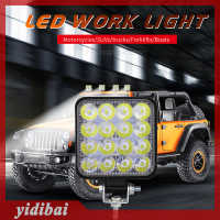 yidibai Square 48W ไฟ LED ทำงาน12V 24V Off Road Flood Spot Lamp สำหรับรถรถบรรทุก SUV