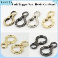 SADWSJ 38159มม ทริกเกอร์กด8คำ ตะขอโลหะผสมสังกะสี กระเป๋าถือ carabiner คลิปหนีบ Snap หัวเข็มขัดกระเป๋า หัวเข็มขัดสปริง O-Ring