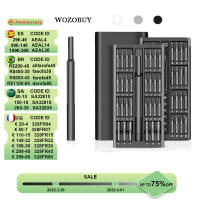 WOZOBUY Screwdriver Set 63 in 1 Precision Screwdriver Set Magnetic Torx Slotted Phillips Screw Driver Repair Tool Kit with Case
