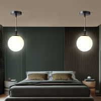 WADBTY Nordic Minimalist Modern Round Glass Ball Ceiling Lamp Corridor Lamp Creative Living Room Lights Ceiling Lamp