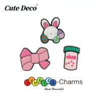 【Cute Deco】Lovely Easter Bunny (10 Types) Bowknot / Meatball / Easter Bunny / Charm Button Deco/ Cute Jibbitz Croc Shoes / Charm Resin Material for Shoe Accessories