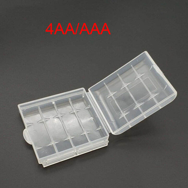 【2023】4 Aaaaa Holder Battery Storage With Cover Aa Aaa Battery Container Bag Case Organizer 8377