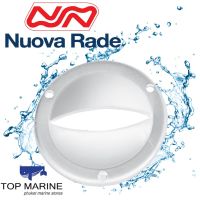 Ventilation Clam Shell Cover, Round, Ø87mm, White  44551 Nuova rade