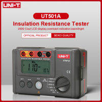 เครื่องวัดความต้านทานสายดินฉนวนกันความร้อน UNI-T Lh3tih UT501A 1000โวลต์มิเตอร์เครื่องวัดความต้านทานไฟฟ้า Megger ช่วงอัตโนมัติ