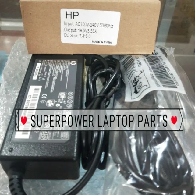 Hp Ac adapter Laptop Charger power supply for HP 19.5a 3.33a 65w 7.4*5.
