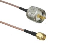 RG316 Cable UHF PL259 Male Plug Straight to SMA Male Plug Connector RF Jumper pigtail 4inch 10M