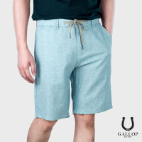 GALLOP : LINEN SHORTS กางเกงขาสั้นผ้าลินิน รุ่น GS9005  สีฟ้า / ราคาปรกติ 1490