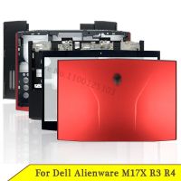 ฝาหลังแล็ปท็อปใหม่สำหรับ Alienware M17X R3ที่วางแขนฝาปิดโน้ตบุค R4เคสด้านล่างภาพกรอบไฟฟ้าบานพับ00MKH2 0C63PY 0MKH2