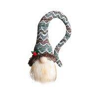 คริสต์มาส Faceless Gnome ขวดไวน์ Topper ฝาครอบ Santa Tomte สวีเดนถักสำหรับหมวกยาวพิเศษ Plush ของเล่น Protector Dec