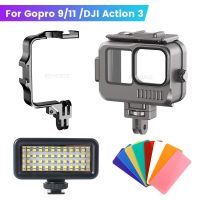 Waterproof Underwater Led Video Diving Fill Light Lamp Gopro 11/10/9 Aluminum Alloy Diving Waterproof Case Camera Accessories