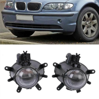 】【=-【 1Pair Car Front Bumper Fog Lights Assembly Driving Lamp Foglight 63176911007 For-BMW 3 Series E46 325I 330I 4DR