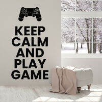 เกมรูปลอกผนัง Keep Calm เล่นเกมวลี GAMING สติ๊กเกอร์ติดผนังเกมตกแต่งห้อง Decals ไวนิลสติ๊กเกอร์ติดผนังที่ถอดออกได้ Decor ภาพจิตรกรรมฝาผนัง a468-GSDDA