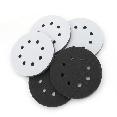 1Pcs 125mm 8 Holes Protective Pad Soft Sponge Interface Pad Hook &amp; Loop Sanding Pads Backing Plate Sander Polishing Grinding